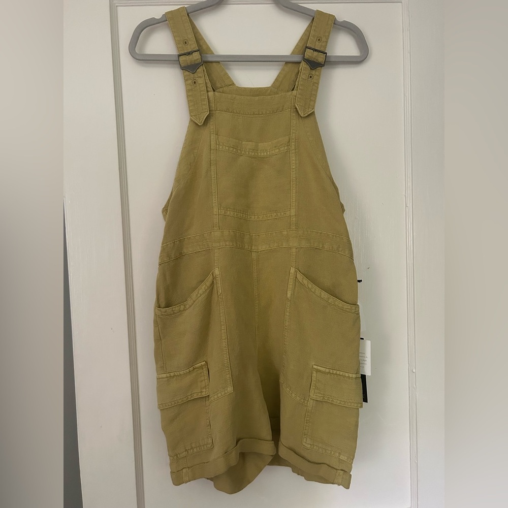 Nicole Miller Linen Blend Shortalls